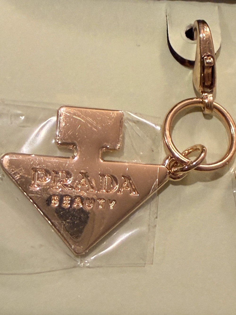 PRADA Beauty 🏆 Gold and Silver 🪙 Triangle Charm Set of 3️⃣!!! - Picture 6 of 6
